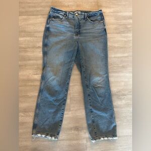 Good American Light Blue Flare Jeans